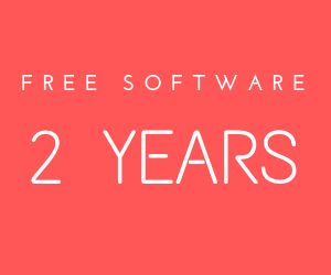 2 years free software updates