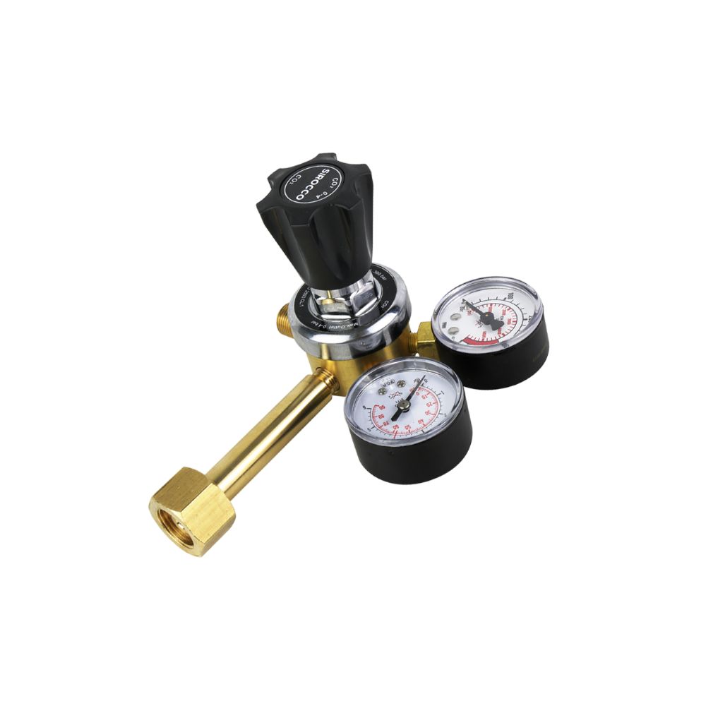 CO2 REGULATOR 2 GAUGE SIDE ENTRY