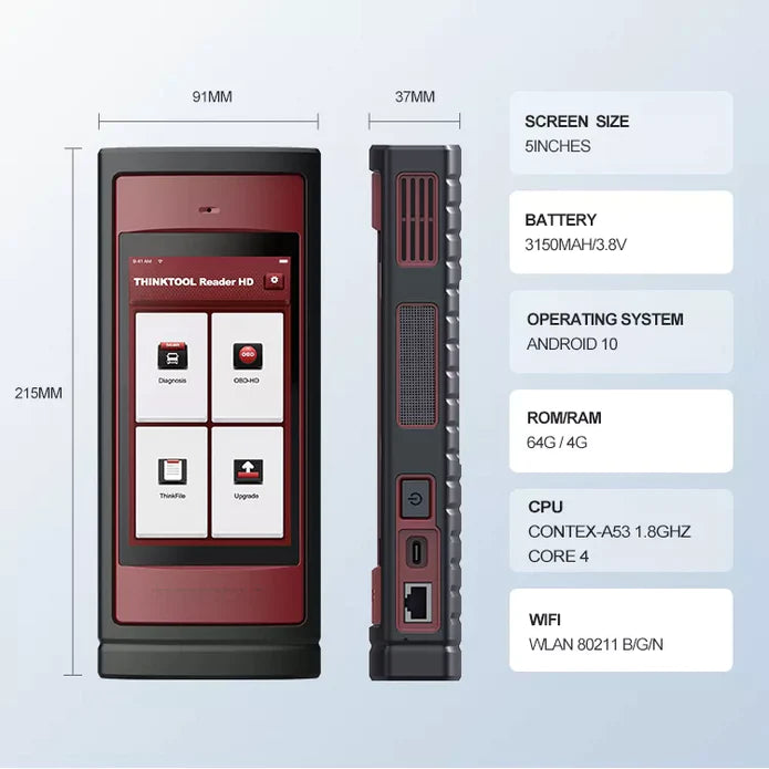 Thinkcar Reader HD 5" Screen specification