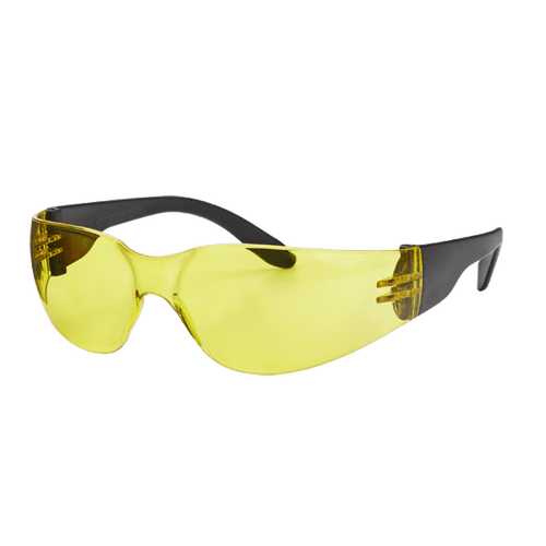 AMBER WRAP AROUND SAFETY SPECTACLE- SKU P3400A