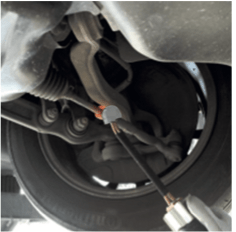 Powerduction 50LG Auto Inductor heating a track rod end