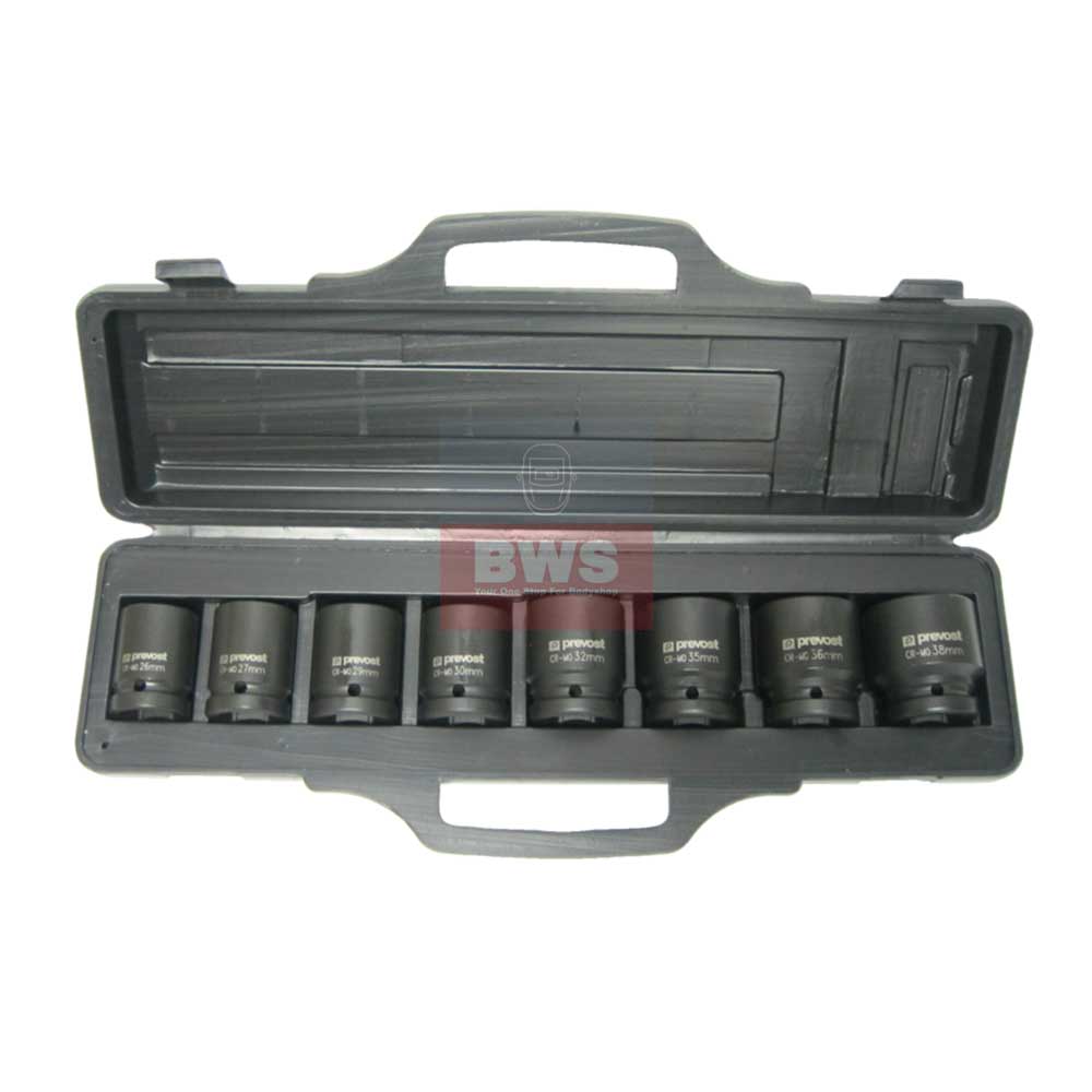 BOX OF 8 SOCKETS FOR 3/4" SQUARE IMPACT WRENCHES - SKU TIW 8S34