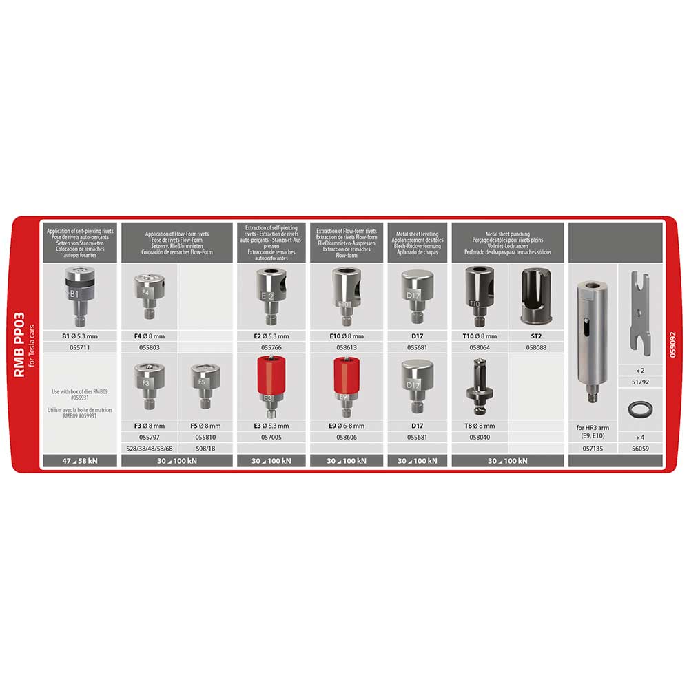 GYS 066366 KIT DE MATRICES RMB PP 05 (6.7mm LowPressure) PARA GYS 066366 KIT DE MATRICES RMB PP 05 (6.7mm LowPressure) PARA