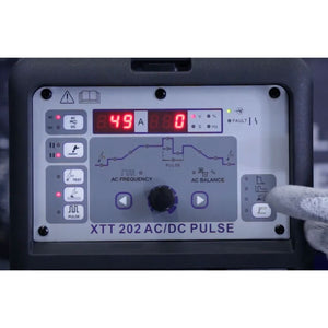 Parweld XTT 202 ACDC front control panel