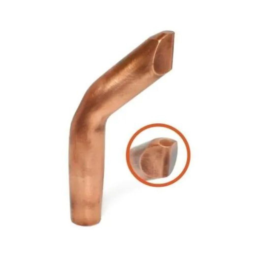 Cranked Spot Welding Electrodes with Offset Contact