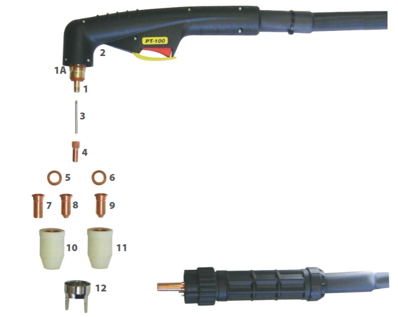 PT-100 PLASMA TORCH RETAINING CAP BWS